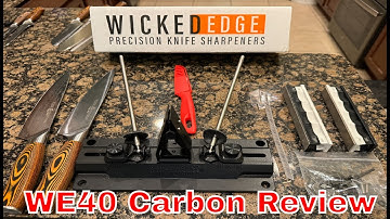 New Wicked Edge Carbon WE40 Knife Sharpener Review by A Regular Guy