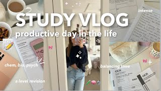 study vlog | day in the life of an a level student, exam prep & productivity | level diaries ep9