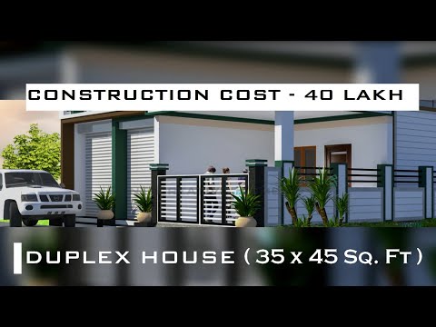 35-x-45-duplex-house-under-40-lakh-|-3bhk-home-design-and-construction-in-india