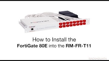 FORTIGATE 70D/ 80D /80E /81E /90D /92D /90E /91E- Product Installation for Rackmount.IT - RM-FR-T11
