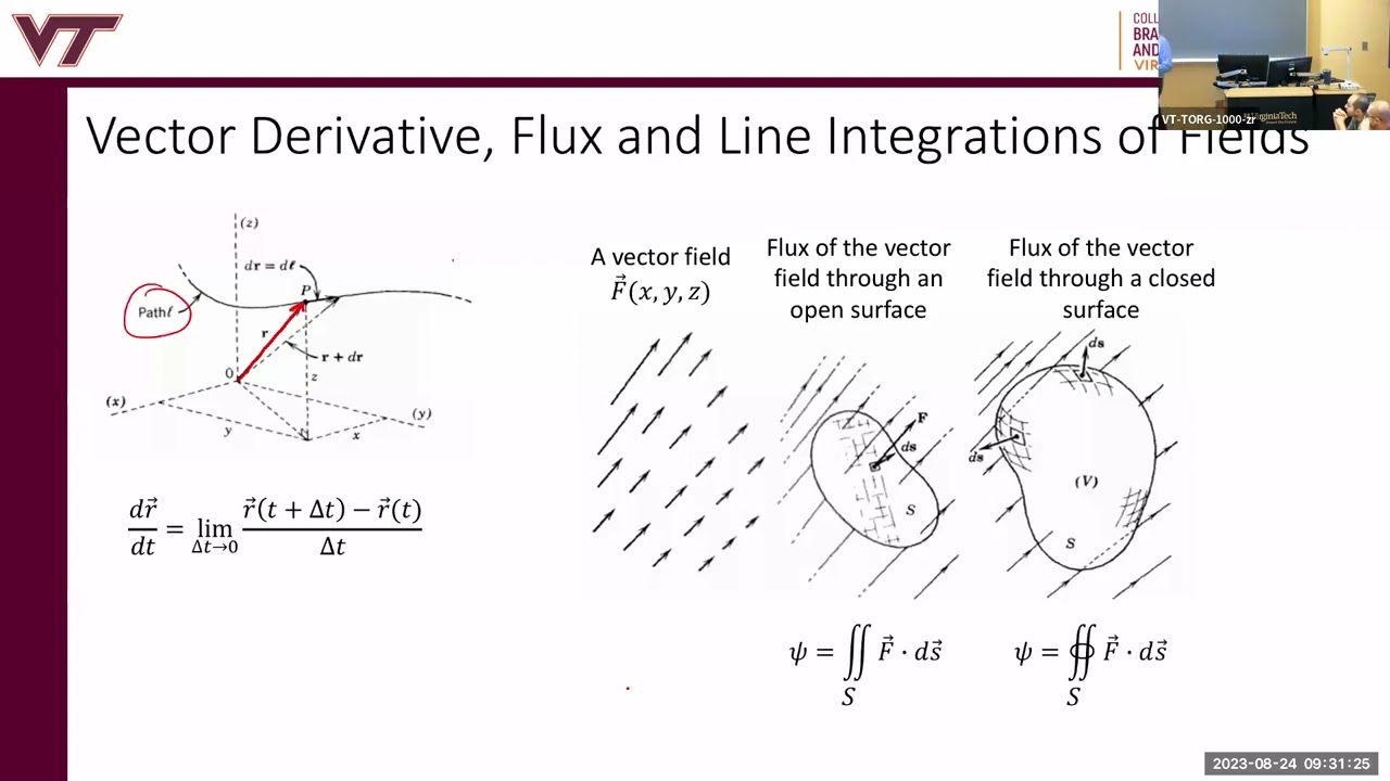 Lecture 2 More Vector Calculus, and Time Harmonic EM Fields