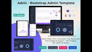 Adnix  Admin  - Bootstrap Dashboard Template With Dashboard Admin Panel