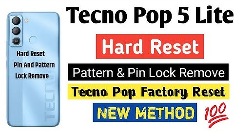 Tecno Pop 5 Lite Hard Reset | tecno pop 5 hard factory reset Pin And Pattern Lock Remove New Method