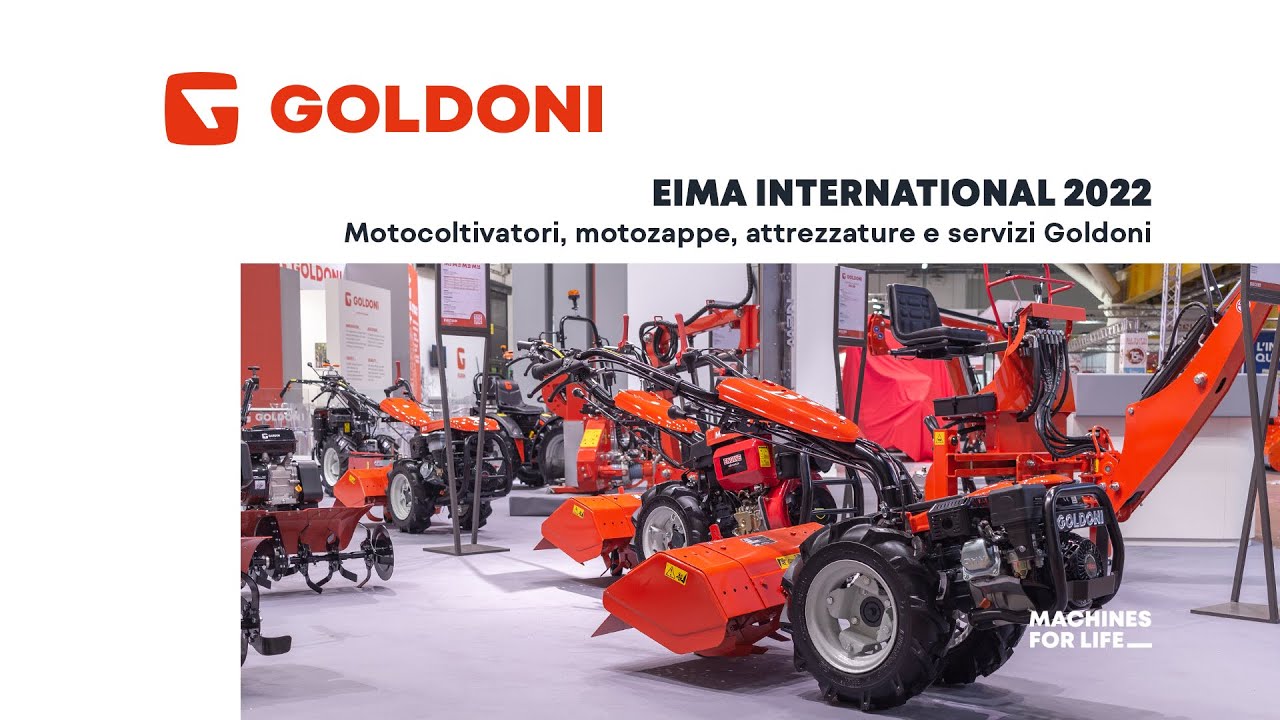 Motocoltivatori, motozappe, attrezzature e servizi GOLDONI - EIMA 2022 -  YouTube