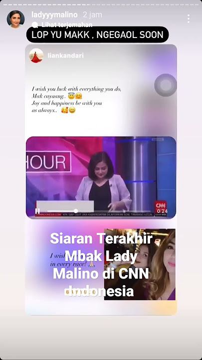 Hari Terakhir Lady Malino Siaran Di CNN Indonesia - (12/11/2022)