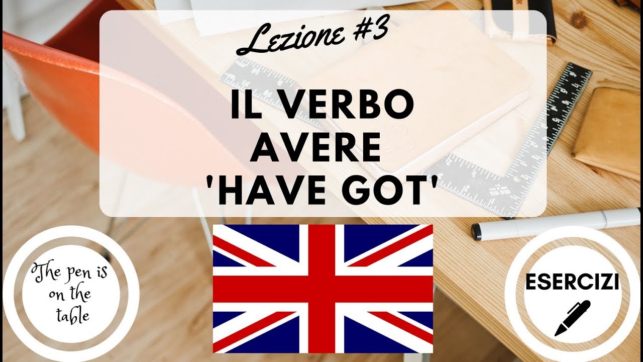 Lezioni Di Inglese Lezione 3 Il Verbo Avere Have Got Con