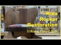 Kids Rocker Restoration - Whiskey Barrel Style Kids Rocker Restoration - Whiskey Barrel Style