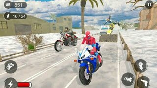 العاب موتورات سبايدرمان - ابطال سبايدرمان - دراجات سبيدر مان - سبايدرمان العاب screenshot 5