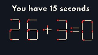 Difficult Matchstick Puzzles | Fix the Equation by Moving 1 Stick screenshot 5