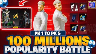 Popularity Battle Journey Pk1 to Pk5 I 40k-Uc Spended🤯on Popularity Battle I How to Win Pop Battle
