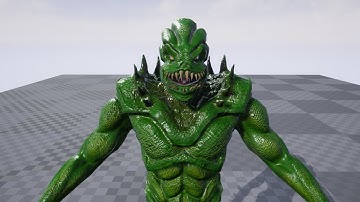 Reptile monster Unreal Engine