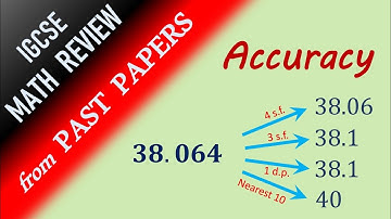 Accuracy and Approximations - IGCSE Math Review FROM PAST PAPERS