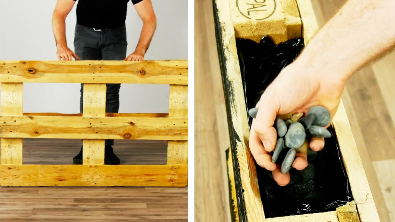 7 idee di artigianato con il legno | Mobili in pallet | Euro-pallet | Giardino verticale