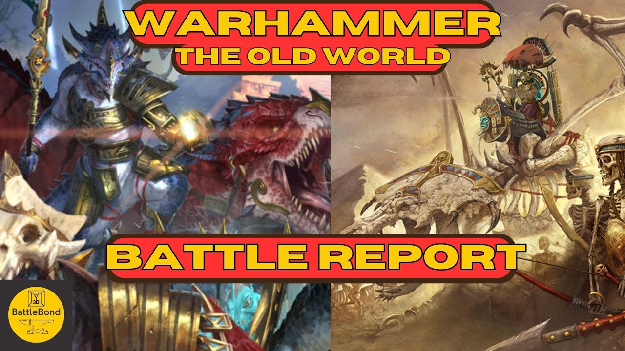 Warhammer the Old World Battle Report - 1250 pts Lizardmen vs Tomb ...