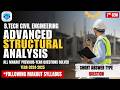 Advanced Structural Analysis | B.TECH | MAKAUT | CE | Short Answer Type Question | Year- 2024-2025