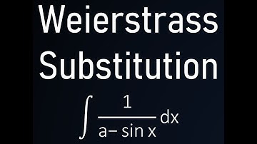 Weierstrass Integration: The integral of 1/(a - sin(x)) with the world