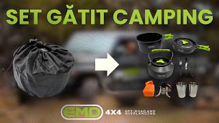 Set Gătit Camping 2-3 Persoane Emd4X4 Prezentare Completă