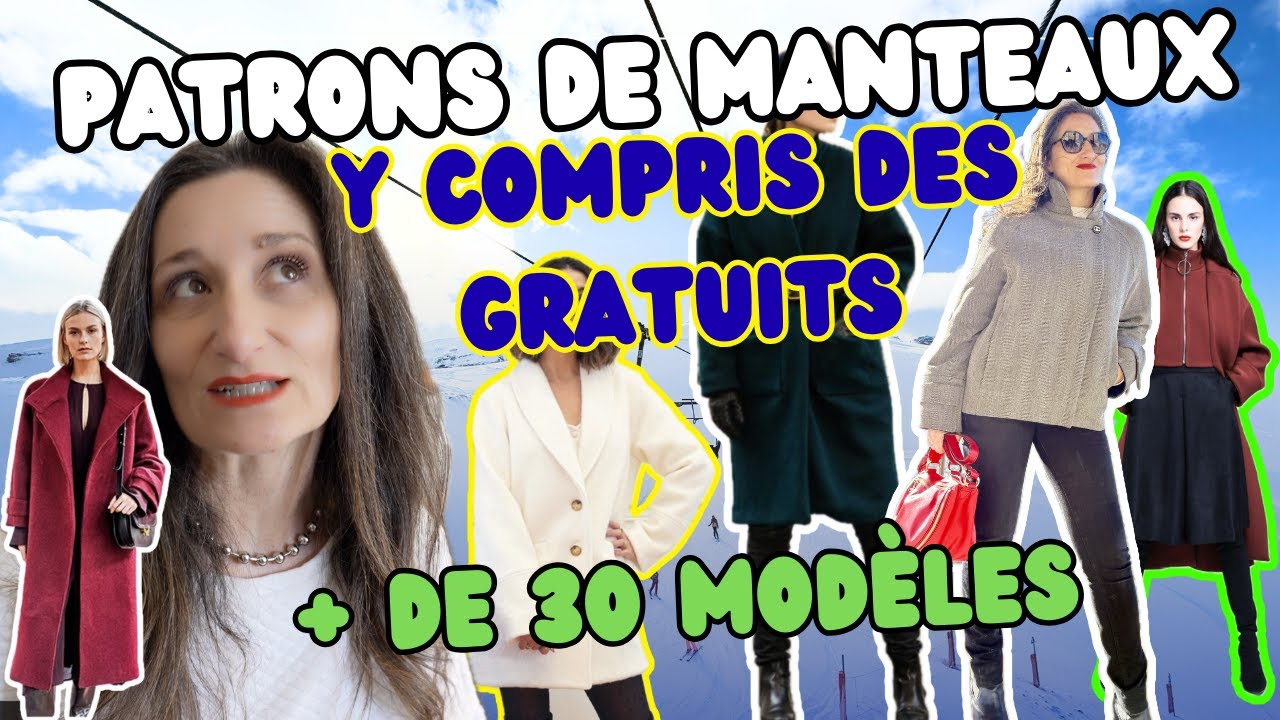 Mon Top 30 de patrons de couture manteaux & vestes à coudre 🧥✂️ - Gratuits Inclus !!!