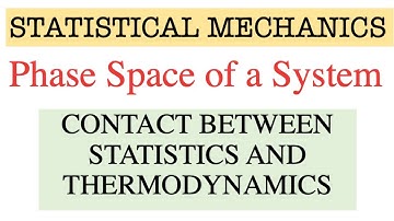 STATISTICAL MECHANICS ||  PHASE SPACE OF A SYSTEM