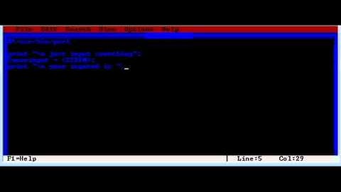 perl language - input