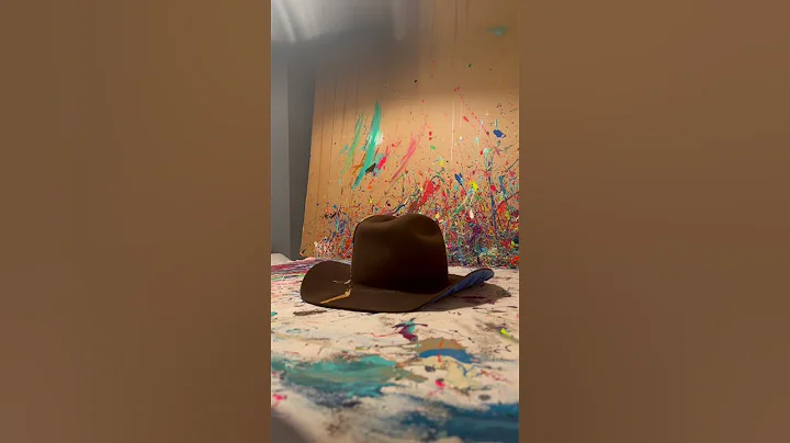 Custom Fedora For A Celebrity #manuelturizo #grupofrontera #musicvideo #arte #cowboyhat #wearableart