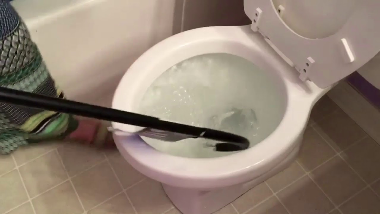 How to fix a clogged toilet for dummies YouTube
