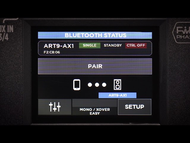 RCF ART 9-AX -  Bluetooth audio streaming class=