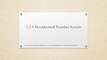 CH1 : Data Representation | Video Part - 3 (Class XI)