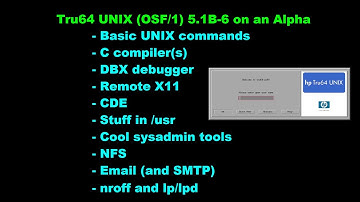 Exploring UNIX: Tru64 (Digital UNIX, OSF/1 AXP)
