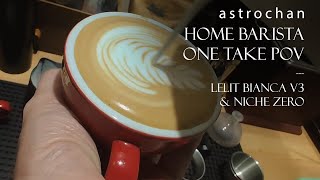 Home Barista POV: Espresso Pull and Latte Art