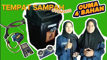 TEMPAT SAMPAH OTOMATIS MENGGUNAKAN MIKROKONTROLER ESP32👩🏻‍💻 CUMA 4 BAHAN😱