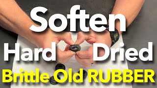 Soften Hard Brittle Old Dried Out Rubber, DIY Technique For Restoring & Reusing Old Rubber Car Parts