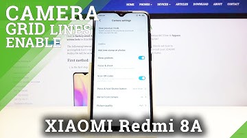 How to Turn On / Off the Camera GridLines in XIAOMI Redmi 8A – Camera Settings