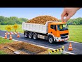 Mini Tractor Bridge Building Project | DIY Mini Construction | Satisfying Mini Tractor Work