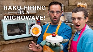 Raku firing in a microwave!