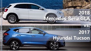 2018 Mercedes-Benz GLA vs 2017 Hyundai Tucson (technical comparison)
