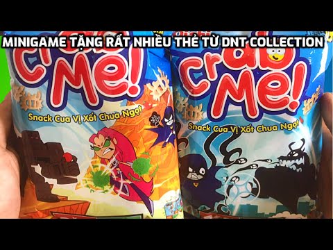 Video Mở 10 Gói Oishi Crab Me Trúng Thẻ Biến Hình - Minigame... - youtube