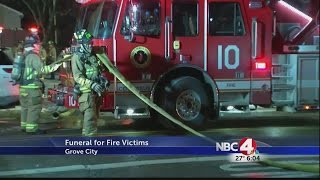 Funeral for fire victims