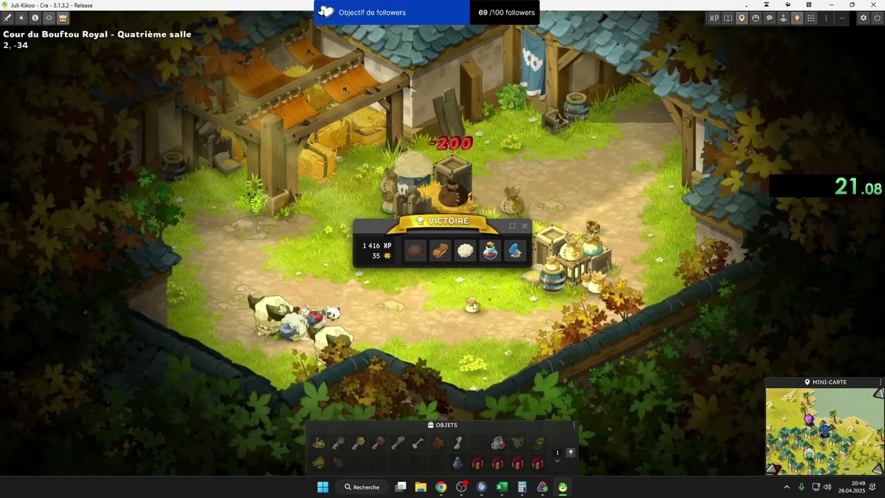 SpeedRun Dofus : Donjon Bouftou Royal / Cra 200