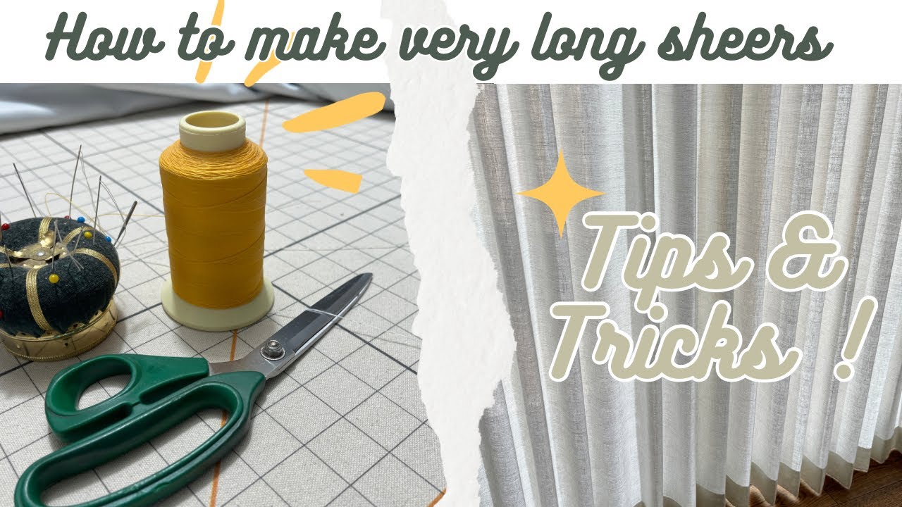 How to Make Very Long Sheer Drapery