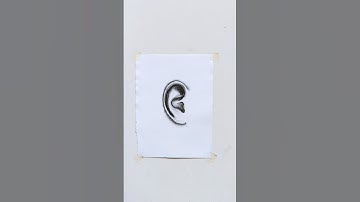 Ear drawing tutorial step by step #short #youtubeshorts