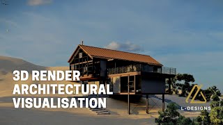 Desert House | 3D Render | 3D Animation | Architectural Visualization | by LX Design Studio