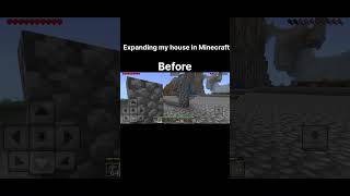 Expanding my house in Minecraft | before after transformation | Minecraft gameplay