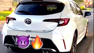 The all new Toyota Corolla Downpipe exhaust sound and Quad Tips mod!