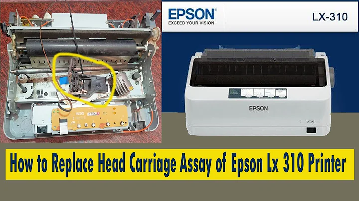 How to Replace Head Carriage Assay of Epson Lx 310 Printer || Technical Jasis||