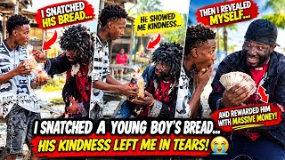 I Snatched a Young Boy’s Bread as a Homeless Mad Man… His Kindness Left Me in Tears! ❤️💰