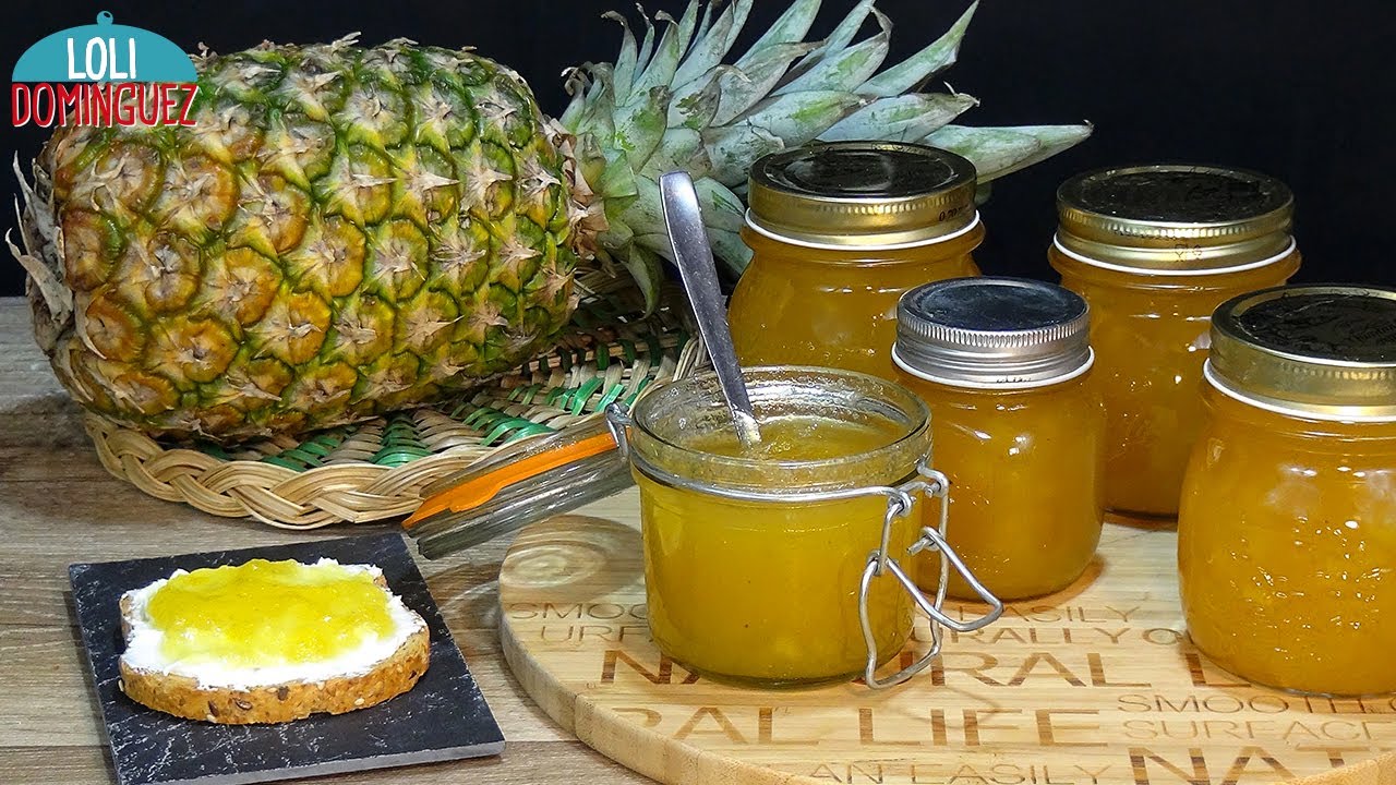 MERMELADA CASERA DE PIÑA O ANANÁ EN CONSERVA CON SOLO 3 INGREDIENTES, RECETA FÁCIL. Loli Domínguez