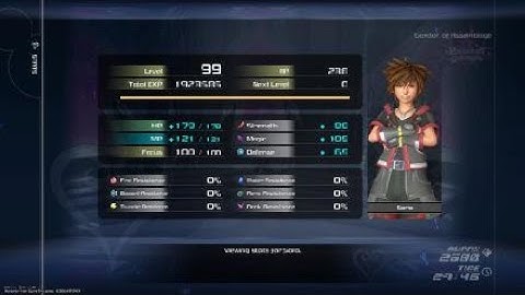 KH3 Lvl 99 crit Data Org Speedrun any% 33:35
