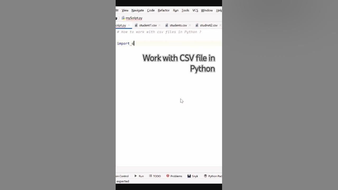 work with CSV in Python #csvfile #csv #coding #python #shorts - YouTube