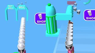 Coffee Cup Stack 3D Max LEVEL 🌈🌆 Gameplay All Levels Walkthrough iOS, Android New Game screenshot 2